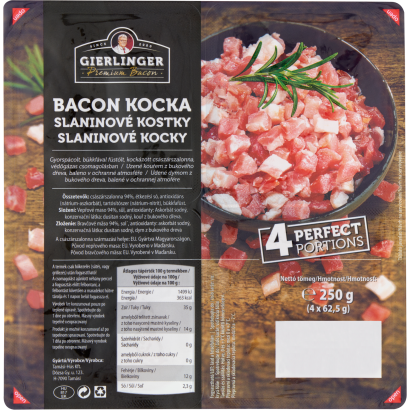 Gierlinger bacon kocka 4 x 62,5 g (250 g)