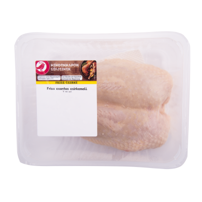 Auchan Kedvenc 'A' minőségű Friss csontos csirkemell vg csomagolásban FT/KG