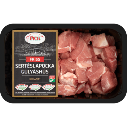 PICK friss kockázott sertéslapocka gulyáshús 600 g