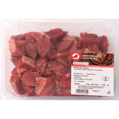 Auchan Kedvenc marha gulyáshús védőgázas csomagolásban