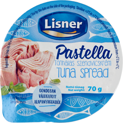 Lisner Pastella tonhalas szendvicskrém 70 g