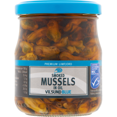 Vilsund Blue füstölt kagyló növényi olajban 200 g