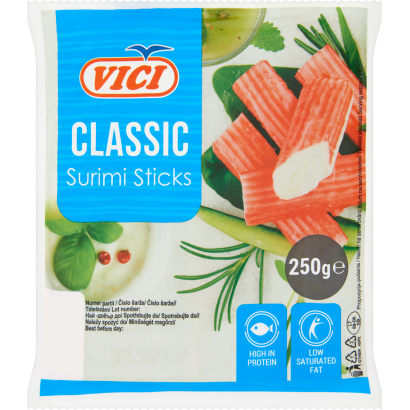 Vici Classic hűtött, surimi rák ízű halrúd 250 g