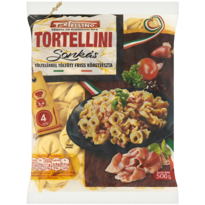 Tortellino Tortellini sonkás töltelékkel töltött friss körettészta 500 g