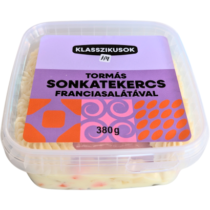 Tormás sonkatekercs (4db) franciasalátával (47%) 380g