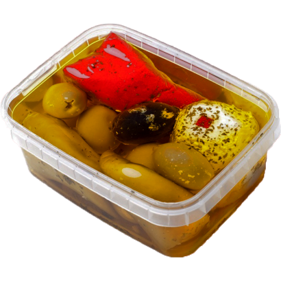 SAJTTAL TÖLTÖTT VEGYES TÁL FŰSZERES OLAJBAN 250G