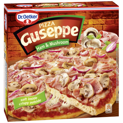 Dr. Oetker Guseppe gyorsfagyasztott pizza sonkával és gombával 425 g