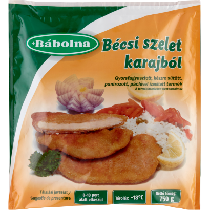 Bábolna gyorsfagyasztott bécsi szelet karajból, páclével 750 g