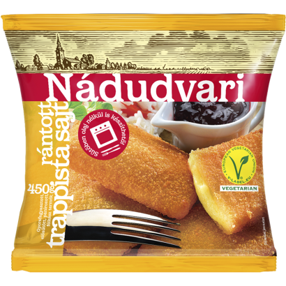 Nádudvari gyorsfagyasztott rántott trappista sajt 450 g