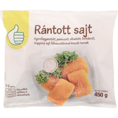 Auchan Tipp rántott sajt gyorsfagyasztott 450 g