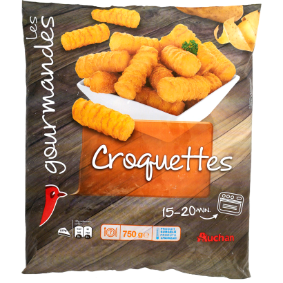 Auchan Kedvenc Burgonyakrokett gyorsfagyasztott 750 g
