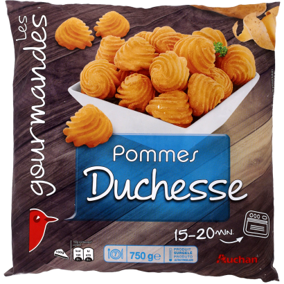Auchan Kedvenc Hercegnő burgonya gyorsfagyasztott 750 g