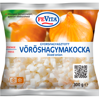 FeVita gyorsfagyasztott zsenge friss vöröshagymakocka 300 g