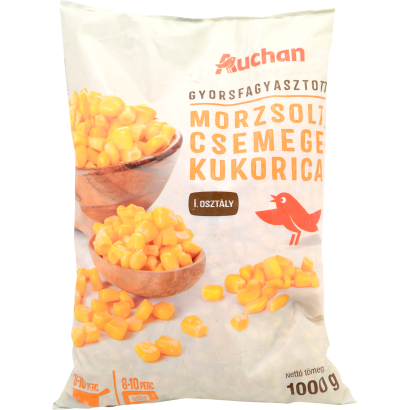 Auchan Kedvenc morzsolt kukorica gyorsfagyasztott 1000 g