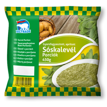 Jégtrade gyorsfagyasztott sóska  püré 450 g