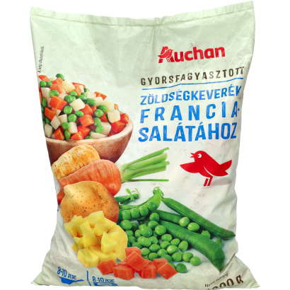 Auchan Kedvenc gyorsfagyasztott zöldségkeverék franciasalátához 1000 g