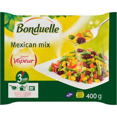 Bonduelle Vapeur gyorsfagyasztott mexikói zöldségkeverék 400 g