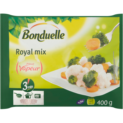 Bonduelle vapeur gyorsfagyasztott royal zöldségkeverék 400 g