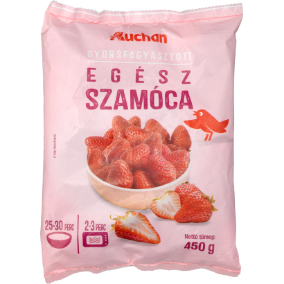 Auchan Kedvenc szamóca egész, gyorsfagyasztott 450 g
