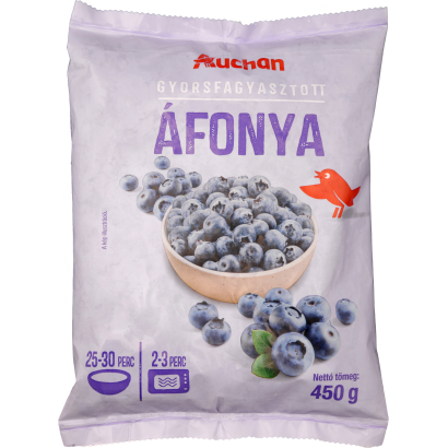 Auchan Kedvenc áfonya, gyorsfagyaszott 450 g