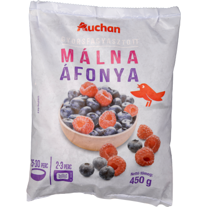 Auchan Kedvenc málna és áfonya 450 g