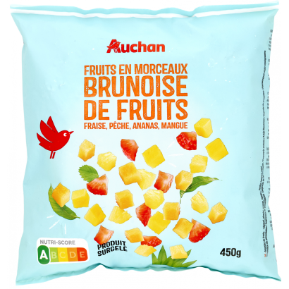 Auchan Kedvenc gyümölcskeverék gyorsfagyasztott 450 g