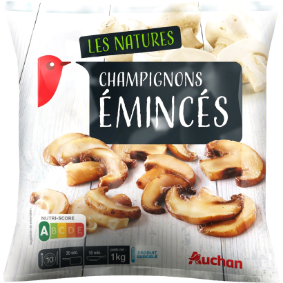 Auchan Kedvenc szeletelt csiperkegomba, gyorsfagyasztott 1000 g
