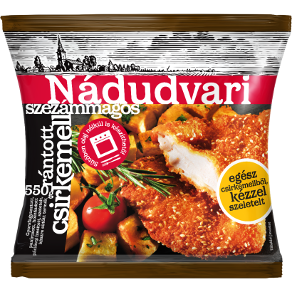Nádudvari gyorsfagyasztott rántott szezámmagos csirkemell 550 g