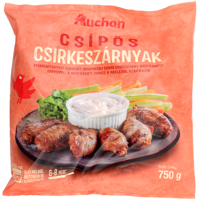 Auchan Kedvenc csípős csirkeszárny 750 g