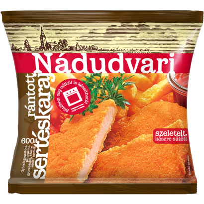 Nádudvari gyorsfagyasztott szeletelt, készre sütött rántott sertéskaraj 600 g
