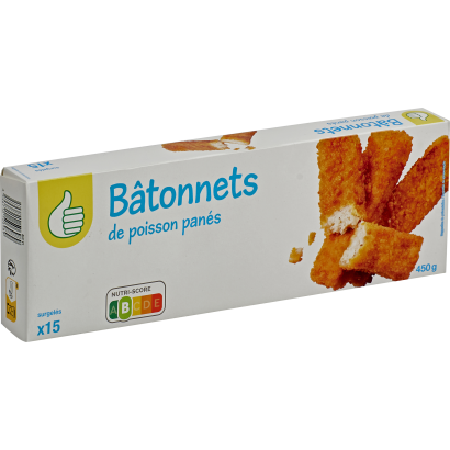 Auchan Tipp panírozott halrudak 15db 450 g
