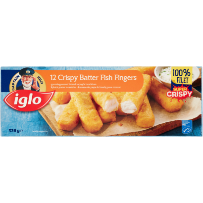 Iglo gyorsfagyasztott halrúd ropogós bundában 12 x 28 g (336 g)