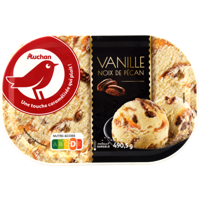 Auchan Kedvenc jégkrém vanília-dió 490 G