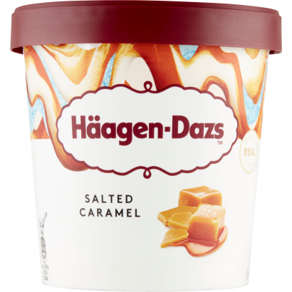 Häagen-Dazs karamellás jégkrém sós karamell öntettel és sós karamelles darabokkal 460 ml