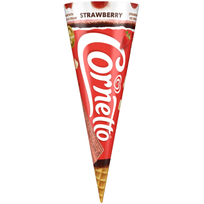 CORNETTO Tölcséres Jégkrém Eper 125 ml