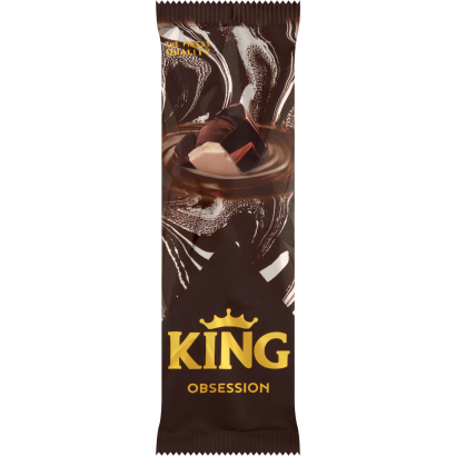 King Obsession fehér csokoládés és csokoládés jégkrém csokoládé ízű töltelékkel 100 ml
