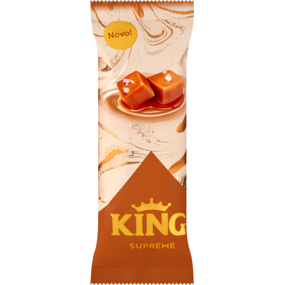 King Supreme karamellízű tejjégkrém karamellízű töltelékkel sós karamellízű öntettel 100 ml