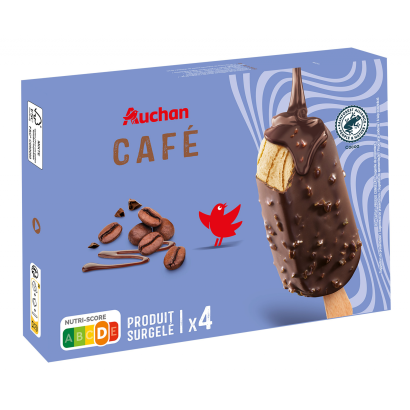 Auchan Kedvenc multipack kávés fagylalt x4 280 g