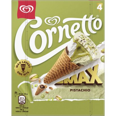 CORNETTO pisztácia x4 360 ml