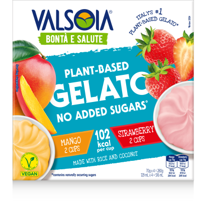 Vasoia vegán mango-eper x4 516 ml