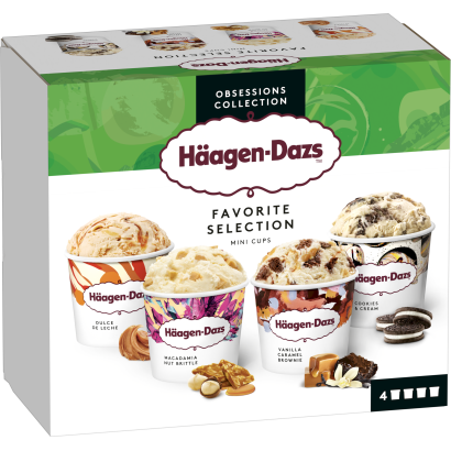 Häagen-Dazs jégkrém válogatás 4 x 95 ml (380 ml)