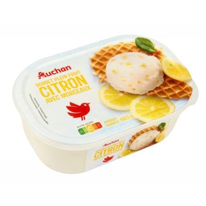 Auchan Kedvenc citrom sorbet 663 g