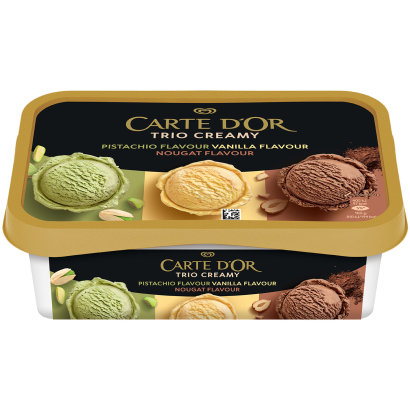 CARTE D'OR Jégkrém Trio Creamy Pisztácia-Vanília-Nugát 1000 ml