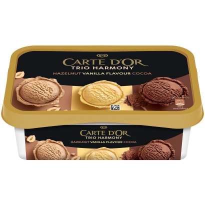 CARTE D'OR Jégkrém Trio Harmony Mogyoró-Vanília-Kakaó 1000 ml