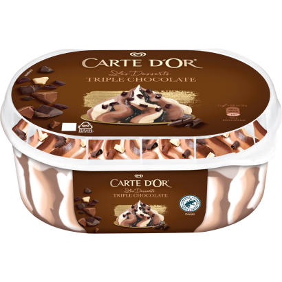 CARTE D'OR Tripla Csokoládé jégkrém 825 ml