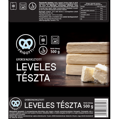 Frigotti gyorsfagyasztott leveles tészta 500 g