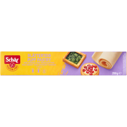 Schär glutén- és búzamentes, feltekert, fagyasztott leveles tészta 250 g