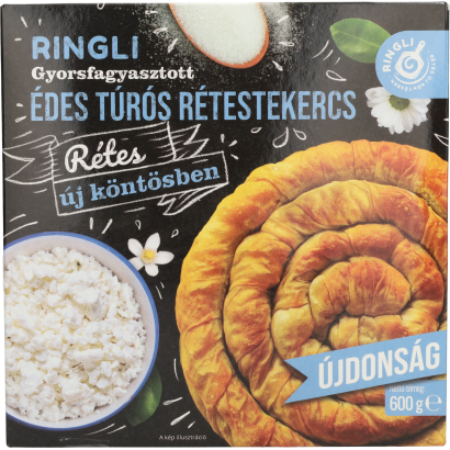 Édes túrós rétestekercs 600 g