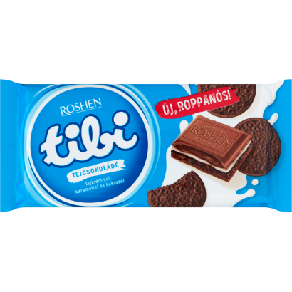Tibi tejcsokoládé tejkrémmel, karamellel és keksszel 100 g