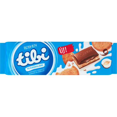 Tibi tejcsokoládé csokoládés-mogyorós krémmel és keksszel 290 g